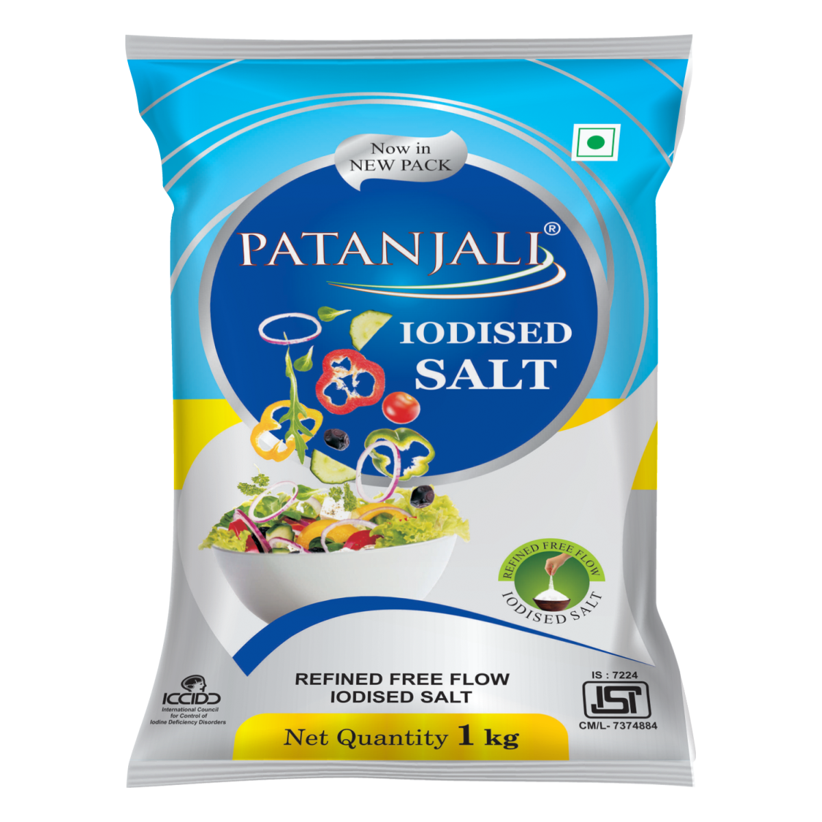 Patanjali Iodized Salt-01 KG X 25