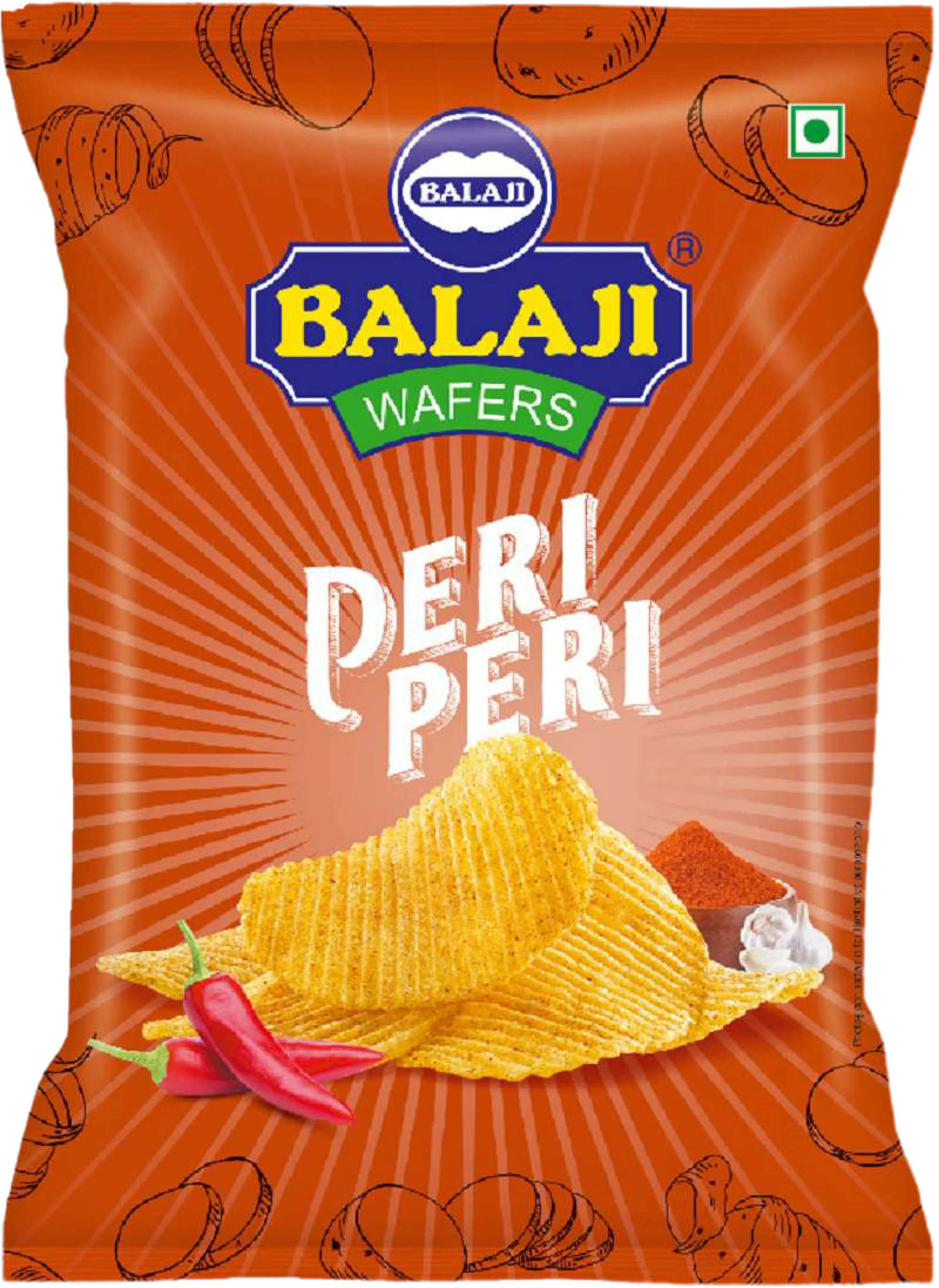 Balaji Peri Peri Wafers-85 GM