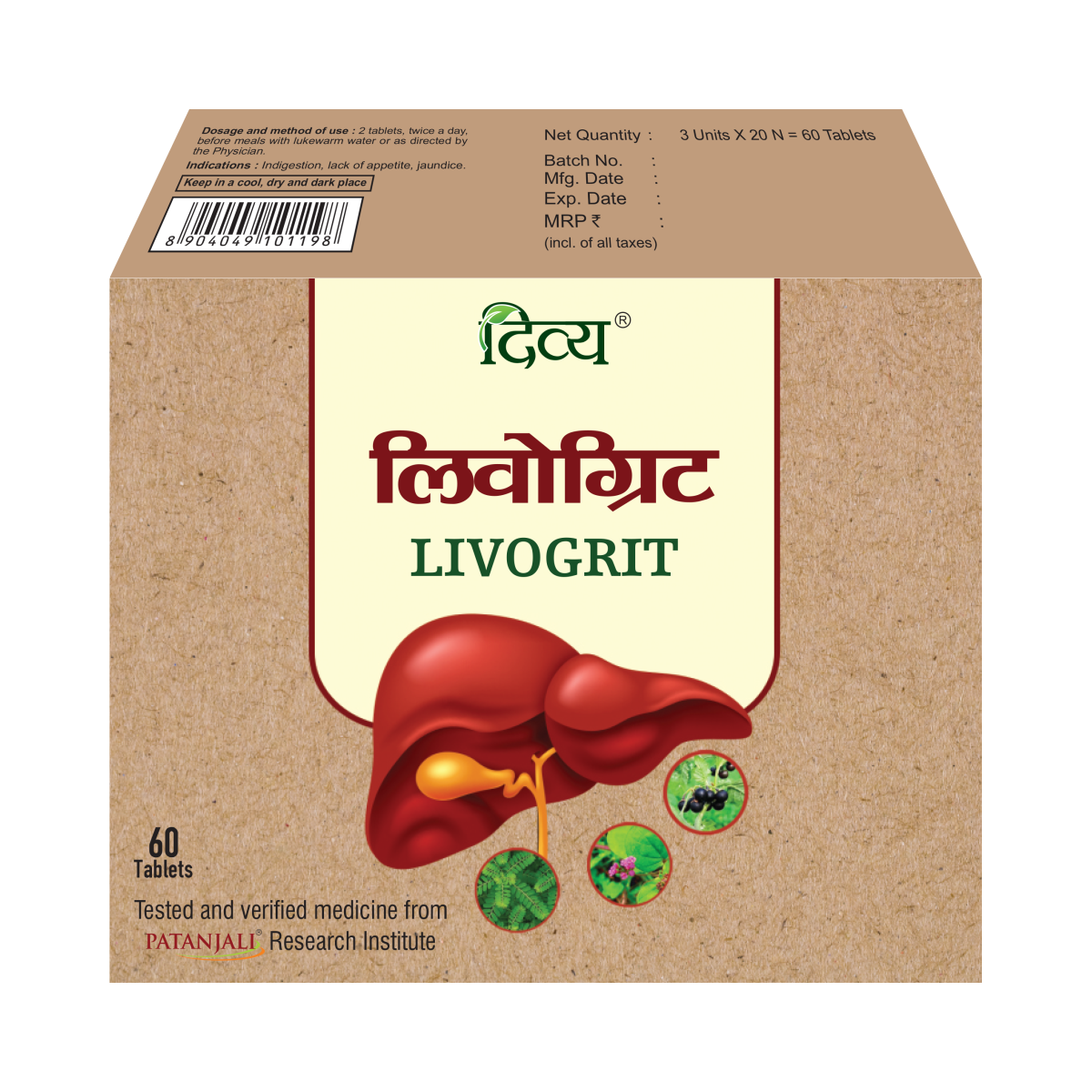Divya Livogrit 60 N-T (CF:120)