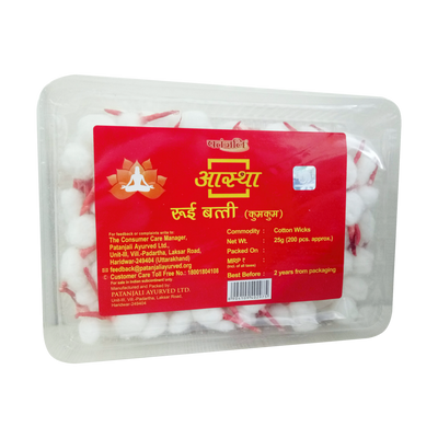 Aastha Cotton Wicks Kumkum - 25 GM