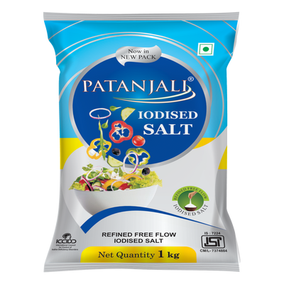 Patanjali Iodized Salt-01 KG X 25