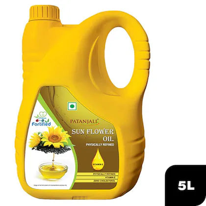Patanjali SunFlower Oil-[JAR]- 5 Ltr.